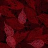 P&B Textiles Foliage Texture Leaves Dark Red