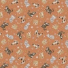 Windham Fabrics Petal and Purr Feline Friends Rust