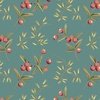 Andover Fabrics Dahlia Coralberry Sage