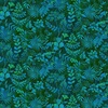 Henry Glass Down the Fairy Path Fern Silhouettes Forest Teal