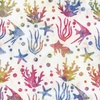 Riley Blake Designs Expressions Batiks Toes in the Sand Sea Life Rainbow Sherbet