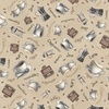 P&B Textiles Morning Treat Coffee Toss Tan