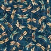 QT Fabrics Serenity Dragonflies Navy