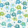 Andover Fabrics In the Jungle Elephants Blue
