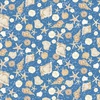 P&B Textiles Sea Whispers Tossed Shells Blue