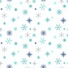 Clothworks Snow Drift Snowflakes White