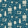 Andover Fabrics Cozy House Cozy House Vignette Midnight
