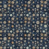 QT Fabrics Bohemian Sunrise Stars Navy