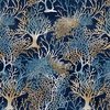 Blank Quilting Seaside Serenity Coral Navy