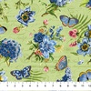 Northcott Something Blue Feature Floral Green