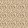 QT Fabrics Oxford Archival Flower with Dotted Scroll Cream