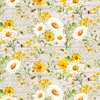 Timeless Treasures You Are My Sunshine Daisies & Sunflowers with Text Beige