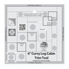 Creative Grids Curvy Log Cabin Trim Tool 6 Inch Finished Blocks