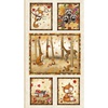 P&B Textiles Fall Friends Forest Friends Blocks Panel