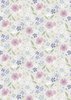 Lewis and Irene Fabrics Floral Song Floral Art Pale Grey