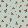 Lewis and Irene Fabrics Small Things Rivers and Creeks Beavers River Mist