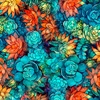 QT Fabrics Oasis Succulents Multi