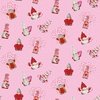 Riley Blake Designs Gnomes in Love Toss Pink