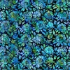 In the Beginning Fabrics Halcyon ll Floral Blooms Blue