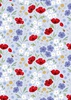 Lewis and Irene Fabrics Forever Blooms Wild Blooms Pale Blue