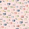 Riley Blake Designs Sew Much Fun Sewing Machines Pink