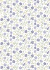 Lewis and Irene Fabrics Floral Song Little Blossom White