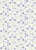 Lewis and Irene Fabrics Floral Song Little Blossom White