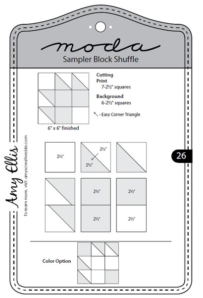 Moda Sampler Bloc Shuffle - Block 26