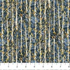 Northcott Timber Trails Naturescapes Birch Trees Blue/Multi
