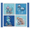 Blank Quilting Seatopia Pillow Panel Aqua
