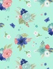 Wilmington Prints Darlin' Garden Large Floral Teal