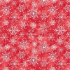 Studio E Fabrics Snow Angels Tossed Snowflakes Red