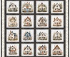 QT Fabrics Home Sweet Home Picture Patch Panel Charcoal