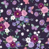 Windham Fabrics In Bloom Butterflies and Blooms Aubergine