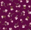 QT Fabrics Dahlia Dreams Flower Buds Wine