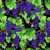 Clothworks Vineyard Grapevine Dark Purple