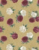 Wilmington Prints Crimson Blooms Tossed Florals Gold