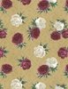 Wilmington Prints Crimson Blooms Tossed Florals Gold