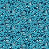 Andover Fabrics Deep Blue Sea Fins and Tails Blue