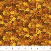 Northcott Autumn Woodland Naturescapes Packed Leaves Rust