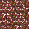 In The Beginning Winter Solstice II Poinsettia Dark Red