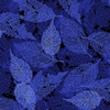 P&B Textiles Foliage Texture Leaves Bright Blue