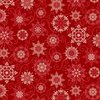 Henry Glass Winter Garden Snowflakes Red
