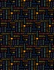 Wilmington Prints Fe-Line Frisky Words All Over Black