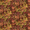 P&B Textiles Autumn Retreat Tossed Leaves Dark Brown