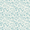 Lewis and Irene Fabrics Bluebell Wood Reloved Floral Silhouette Duck Egg