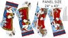 Northcott St. Nicholas Stocking Panel Dark Blue/Multi