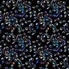 QT Fabrics Fantasia Floral Swirl Black