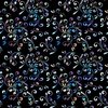 QT Fabrics Fantasia Floral Swirl Black