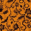 Andover Fabrics Nevermore Vine Spiderweb Orange